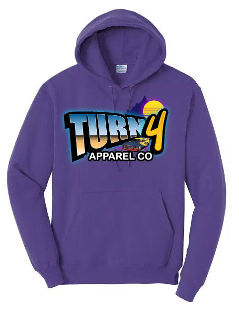 Retro Turn 4 Racing Hoodie