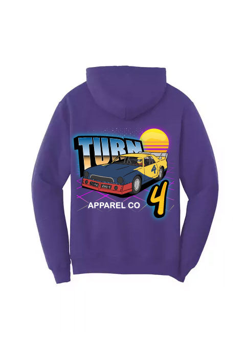 Retro Turn 4 Racing Hoodie