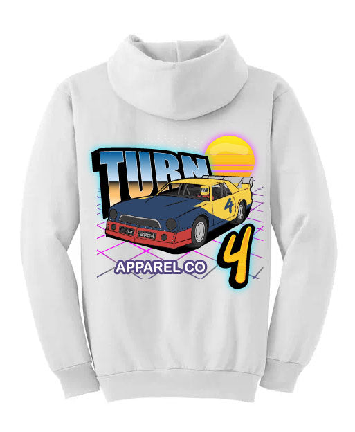 Retro Turn 4 Racing Hoodie