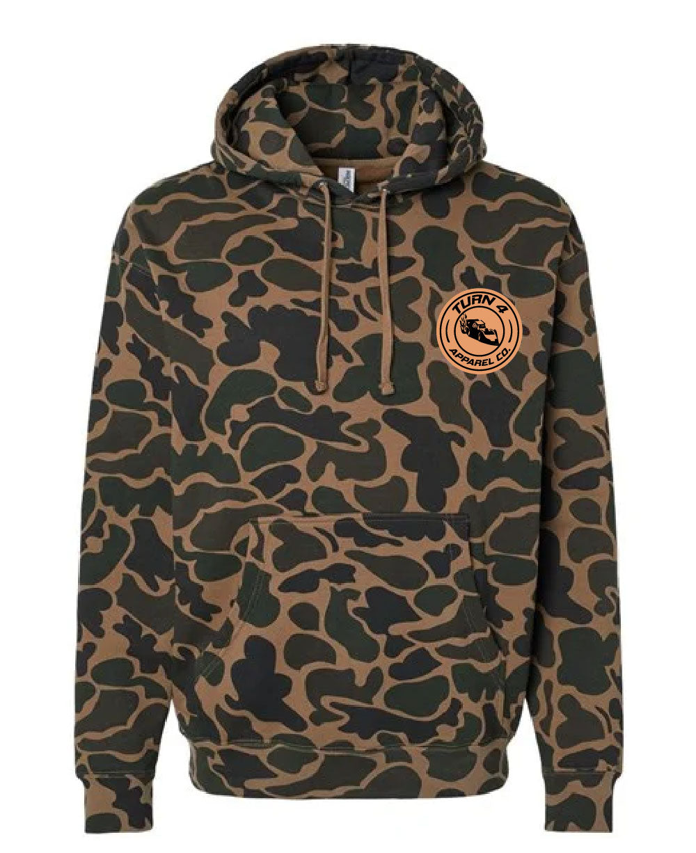 Turn 4 Duck Camo Tan Patch Hoodie