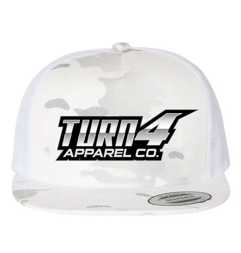 Turn 4 Apparel Hat White Camo