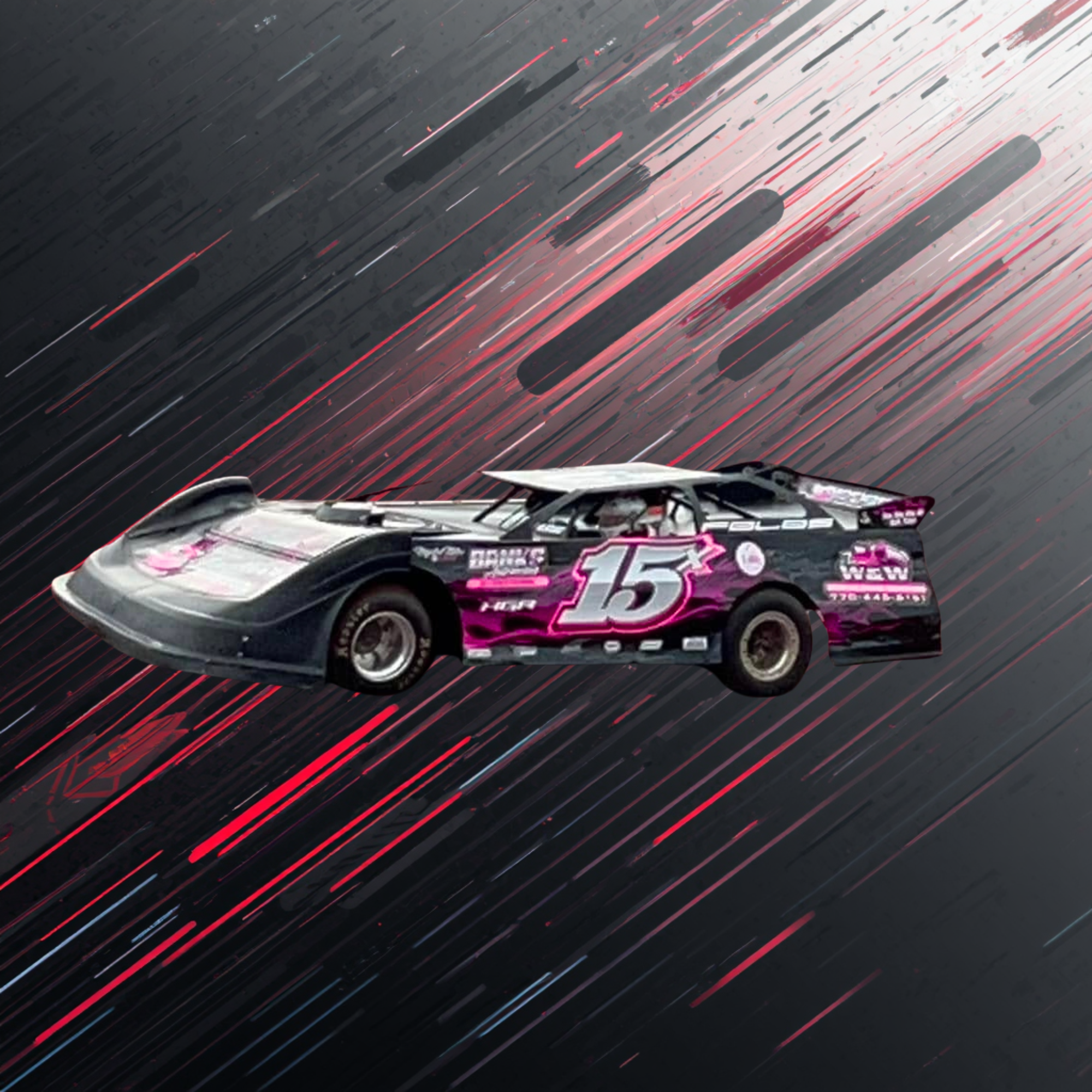 2024 wrap 15x Pull Back Car 1/32